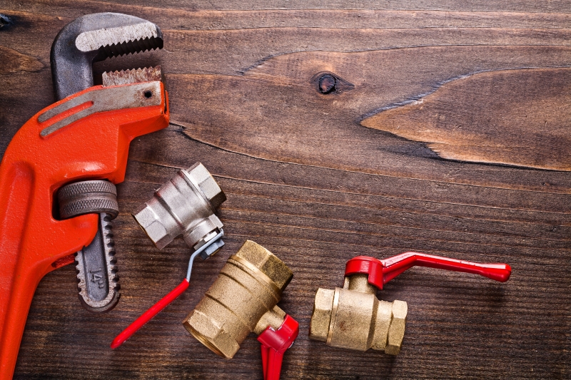 Commercial plumbing work in a Acton business